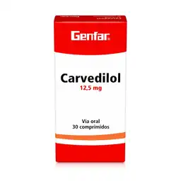 Carvedilol 30 Tabletas