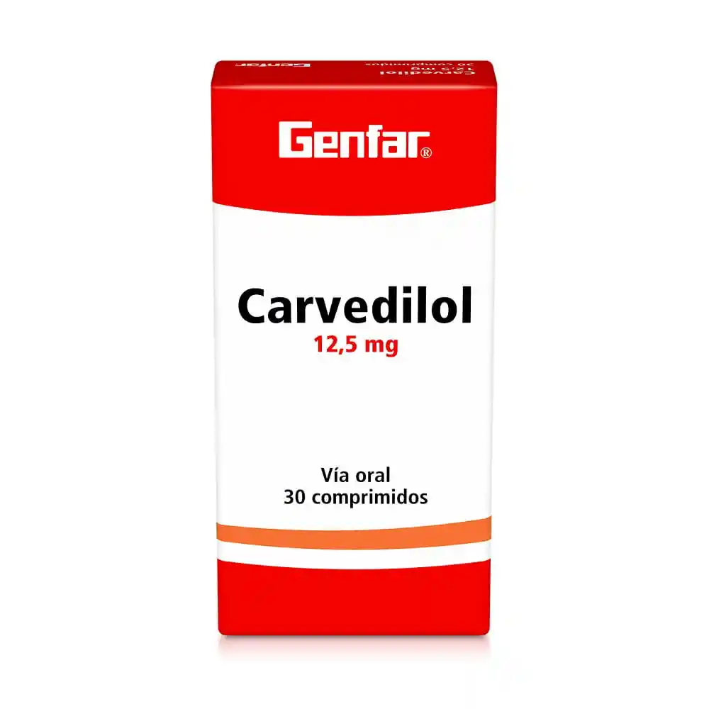 Carvedilol 30 Tabletas