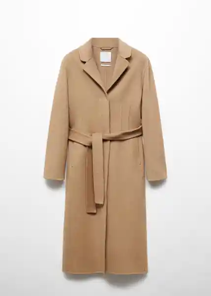 Abrigo Ranch Camel Talla 24 Mujer Mango