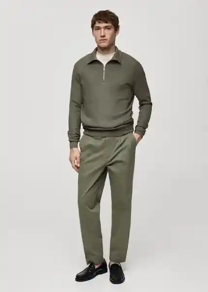 Buzo Jersey Tenp Oliva Talla L Hombre Mango