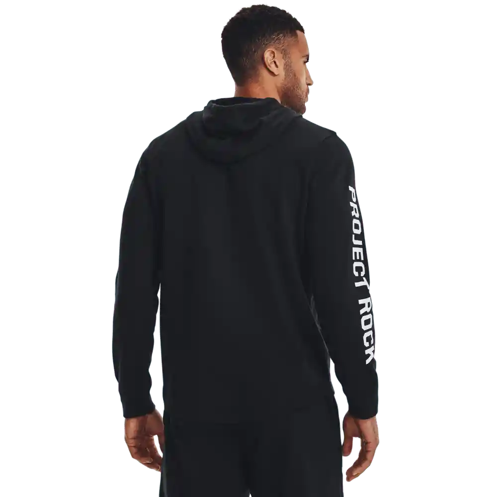 Under Armour Camiseta Pjt Rock Terry Hoodie Hombre Negro SM