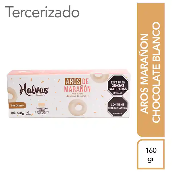 Halvas Repostería Aros Marañon Chocolate-Blanco