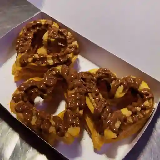 Churros corazón x 6 glaseados