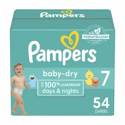 Pañal Desechables Pampers Baby Dry Etapa 7 54 Und​