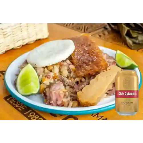 Combo Lechona Tolimense Grande + Club Col. Dorada Lata 330ml