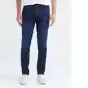 Slim Fit- Famous Azul Clásico Oscuro Talla 40/32 Hombre Chevignon