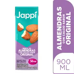 Jappi Bebida de Almendras con Calcio Sabor Original