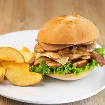 Hamburguesa de Champiñones de Pollo