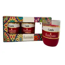 Iluminata Kit Vela Vaso Acrílico Canela