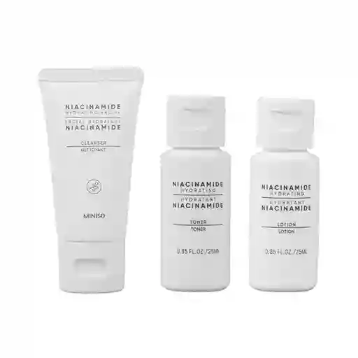 Kit Cuidado Facial de Viaje Hidratante Niacinamida Miniso