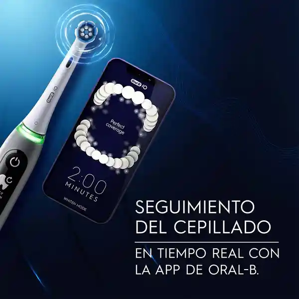 Oral B iO Series 6 Cepillo de Dientes Eléctrico Cabezal Redondo Sensor de Presión Mango Ergonómico y Estuche Gris