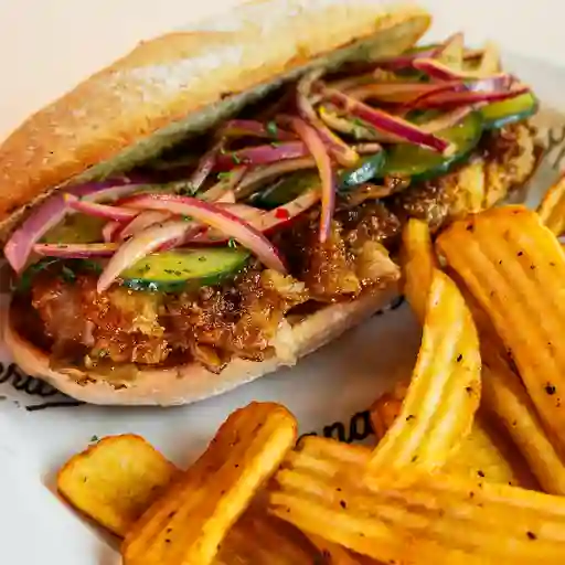 Crispy chicken sandwich