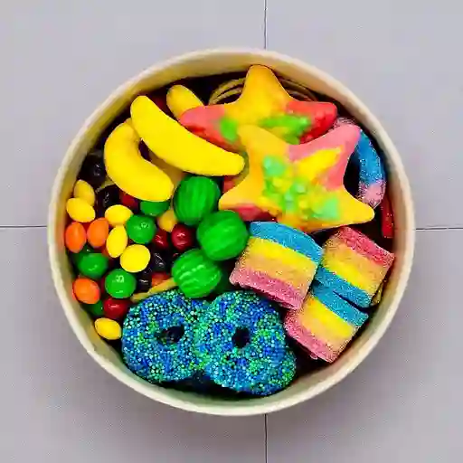 Bowl de Gomitas Rainbow Style