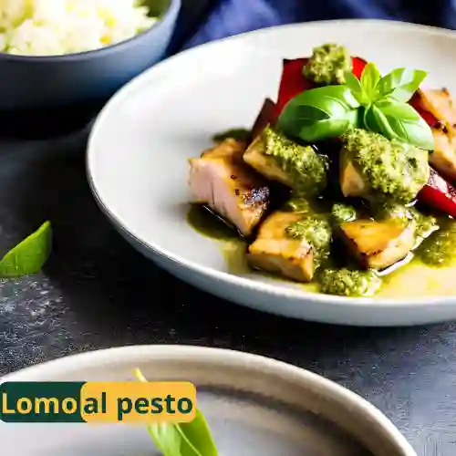 Lomo de Cerdo Al Pesto