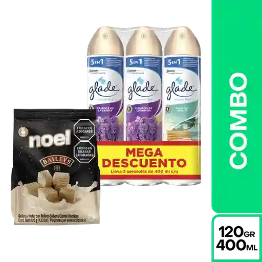 Combo Mamá Galleta Noel Baileys + Glade Aerosol