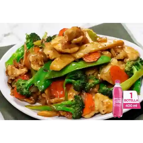 Combo Chop Suey + Postobón Manzana 400 ml