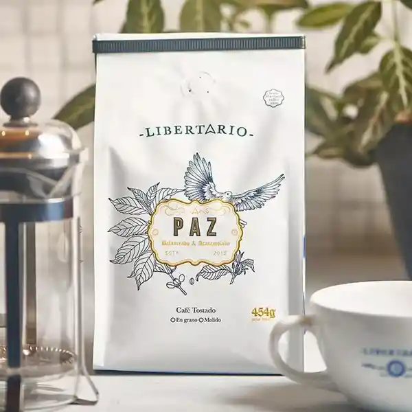 Libertario Set Bolsa de Café Paz Grano