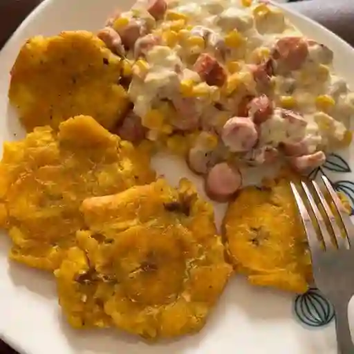Huevos con jamón