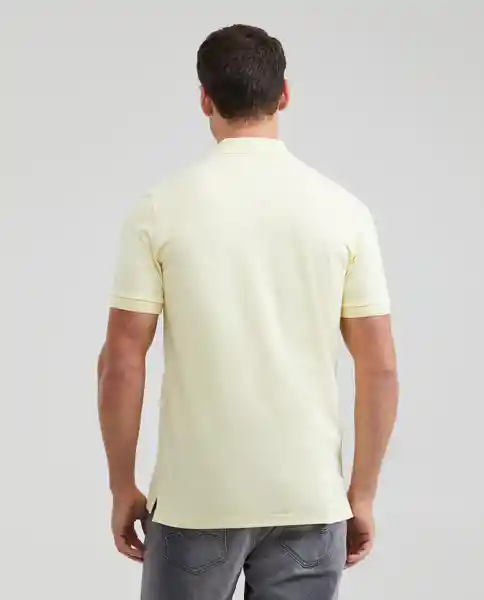 Camiseta Polo Muscle Amarillo Anís Claro L Chevignon