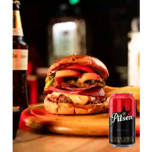 Combo Hamburguesa Americana + Pilsen 330 ml