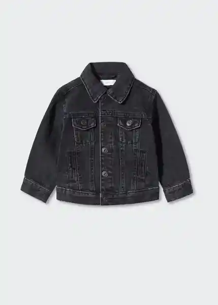 Chaqueta Cazadora Diego Tejano Negro Talla 71 Niños Mango