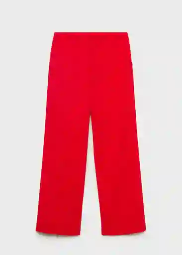 Pantalón Riga Rojo Talla M Mujer Mango