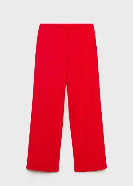 Pantalón Riga Rojo Talla M Mujer Mango