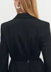 Blazer Americana Kalite Negro Talla M Mujer Mango