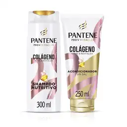 Shampoo sin sal' Pantene Pro-V Miracles Colageno Nutre y Revitaliza Champu 300 ml + Acondicionador Pantene Pro-V Miracles Colageno Nutre y Revitaliza Rinse 250ml