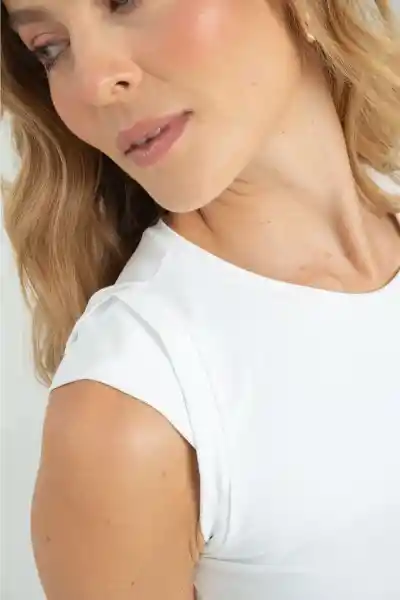 Top Zipline Color Blanco Crudo Talla M Ragged