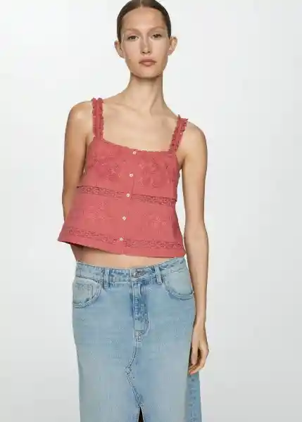 Top Alicante Caldero Talla M Mujer Mango