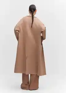 Abrigo Ringo Topo Talla XL Mujer Mango
