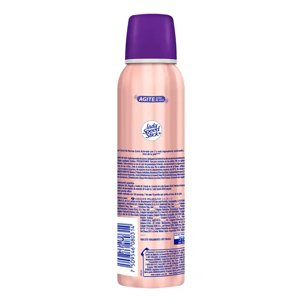 Lady Speed Stick Desodorante Derma + Extra Aclarado en Spray