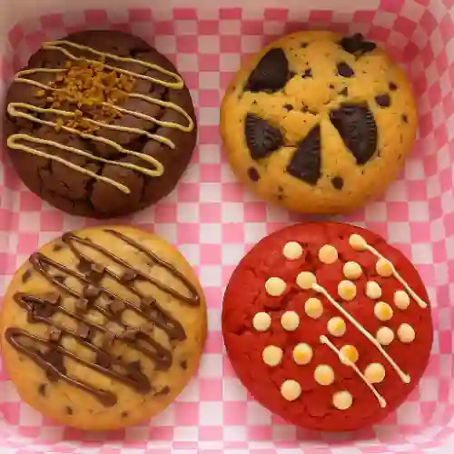 Combo x 4 galletas terciopelo