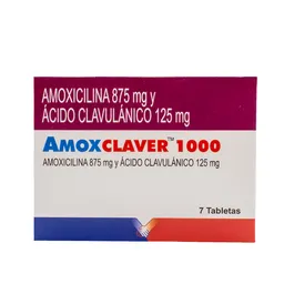 Amoxclaver Amoxicilina (875 mg) 7 Cápsulas