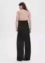Top Party Negro Talla XS Mujer Mango