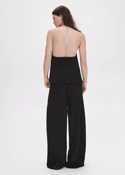 Top Party Negro Talla XS Mujer Mango