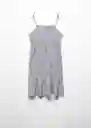 Vestido Bubble Off White Talla 22 Niñas Mango