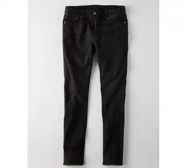 American Eagle Jean Airflex+ Slim Lavado Negro Talla 26 x 28