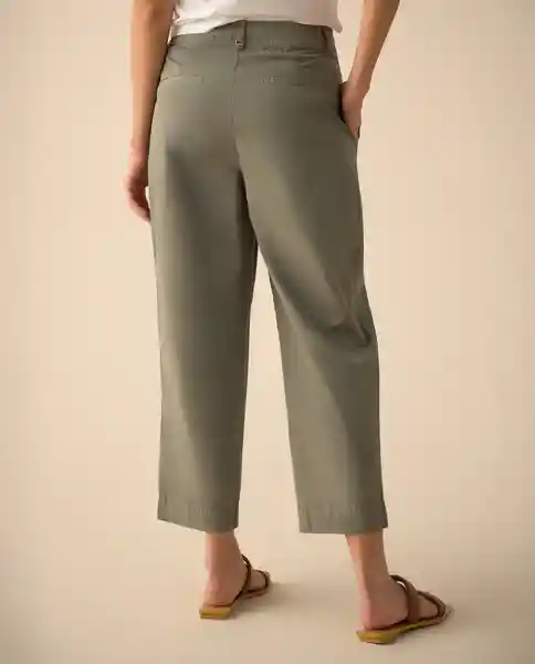 Pantalón Verde Agave Oscuro Talla 14 631G002 Esprit