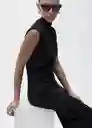 Vestido Bella Negro Talla L Mujer Mango