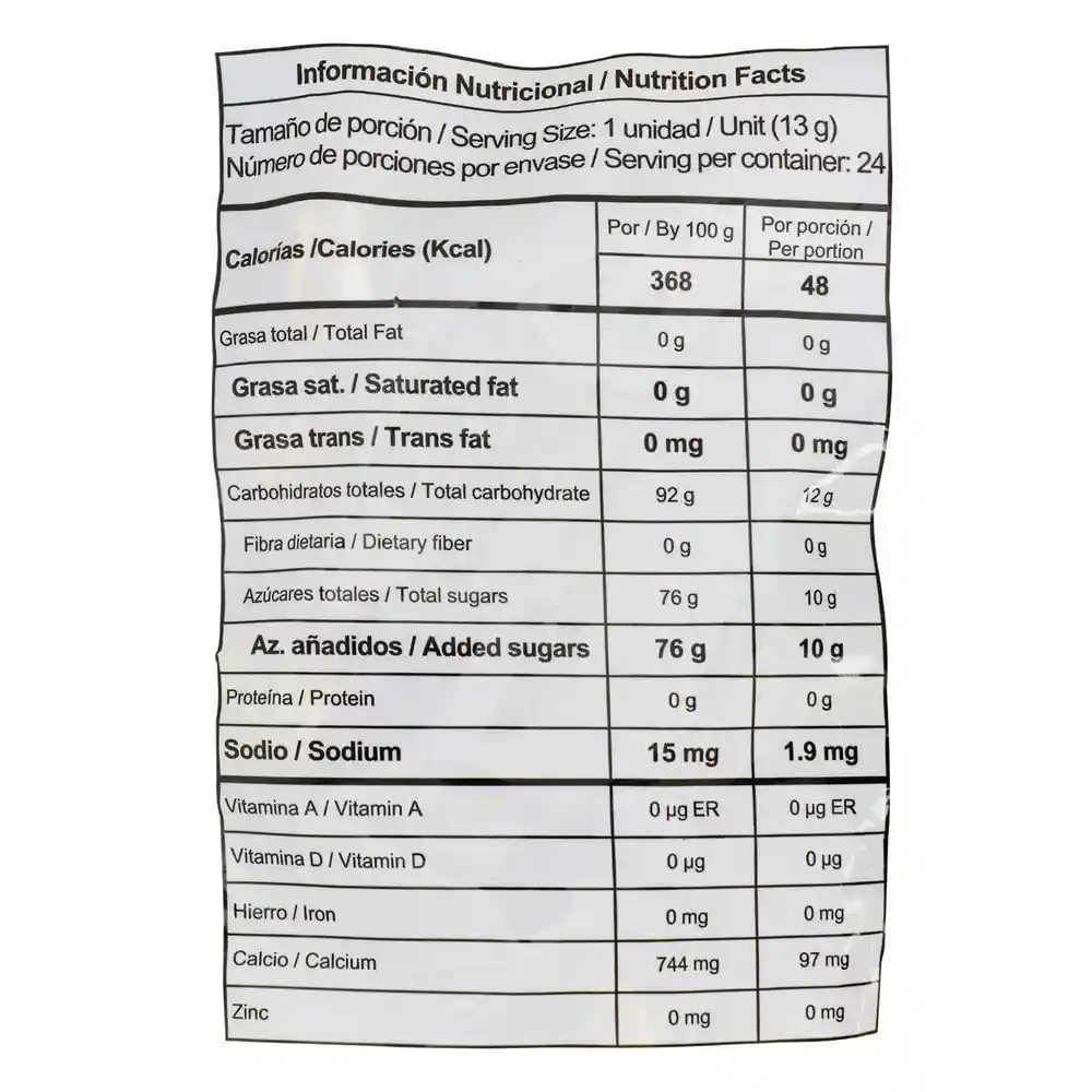 Pin Pop Caramelo Duro Maracuyá Relleno con Goma de Mascar