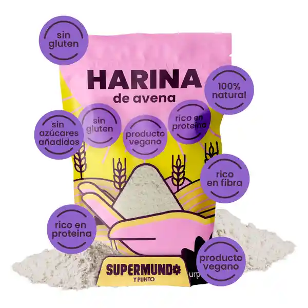 Harina de Avena Sin Gluten Supermundo 250 g