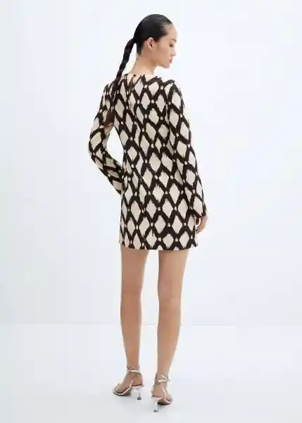 Vestido Rombus Crudo Talla XS Mujer Mango