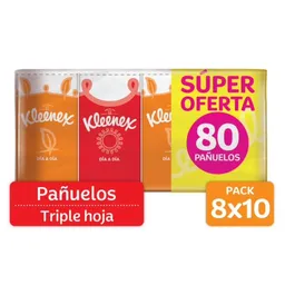 Pañuelos Faciales Kleenex de Bolsillo 8 x 10 Und