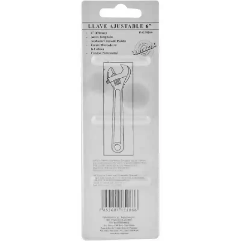 Llave Best Value Ajustable 6 Pulgadas Sku 08935