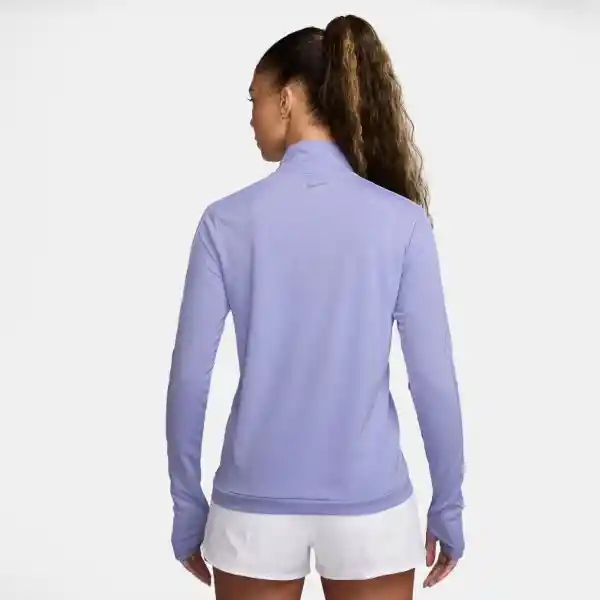 Nike Camiseta W Swsh Hbr Hz Mid Manga Larga Morado Mujer Talla L