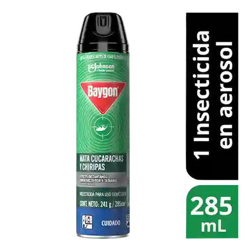 Baygon insecticida aerosol mata insectos rastreros, 285ml
