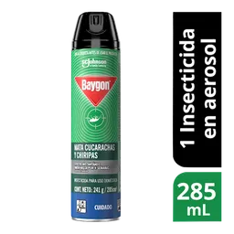 Baygon insecticida aerosol mata insectos rastreros, 285ml