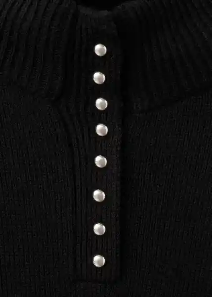 Saco Jersey Limones Negro Talla M Mujer Mango